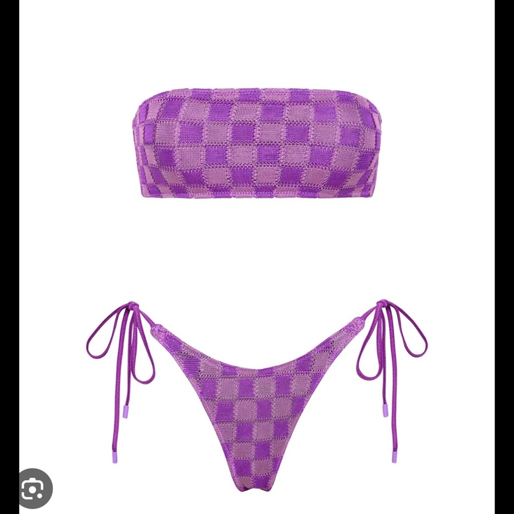 Triangl bikini - bandeau top with side tie bottoms XS - worn once